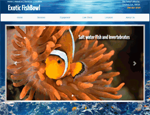 Tablet Screenshot of exoticfishbowl.com